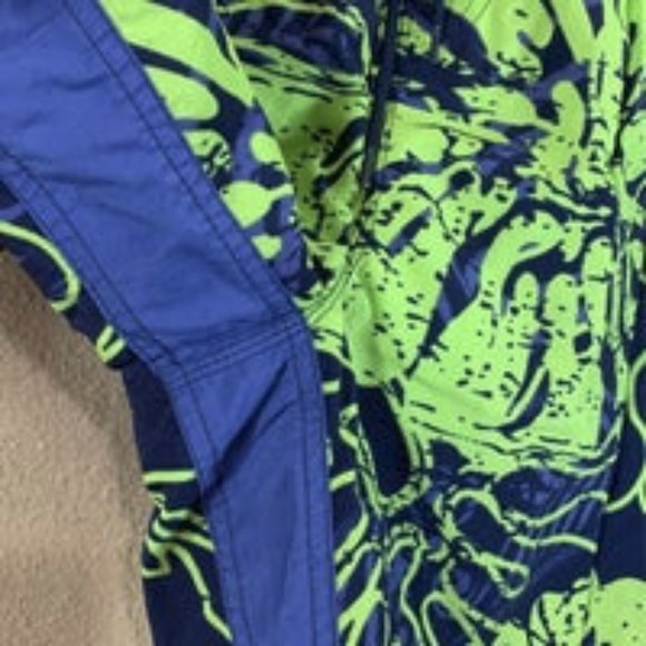 Sand & Sun Men's Shorts Blue Green L Swim Trunks - Picture 4 of 8